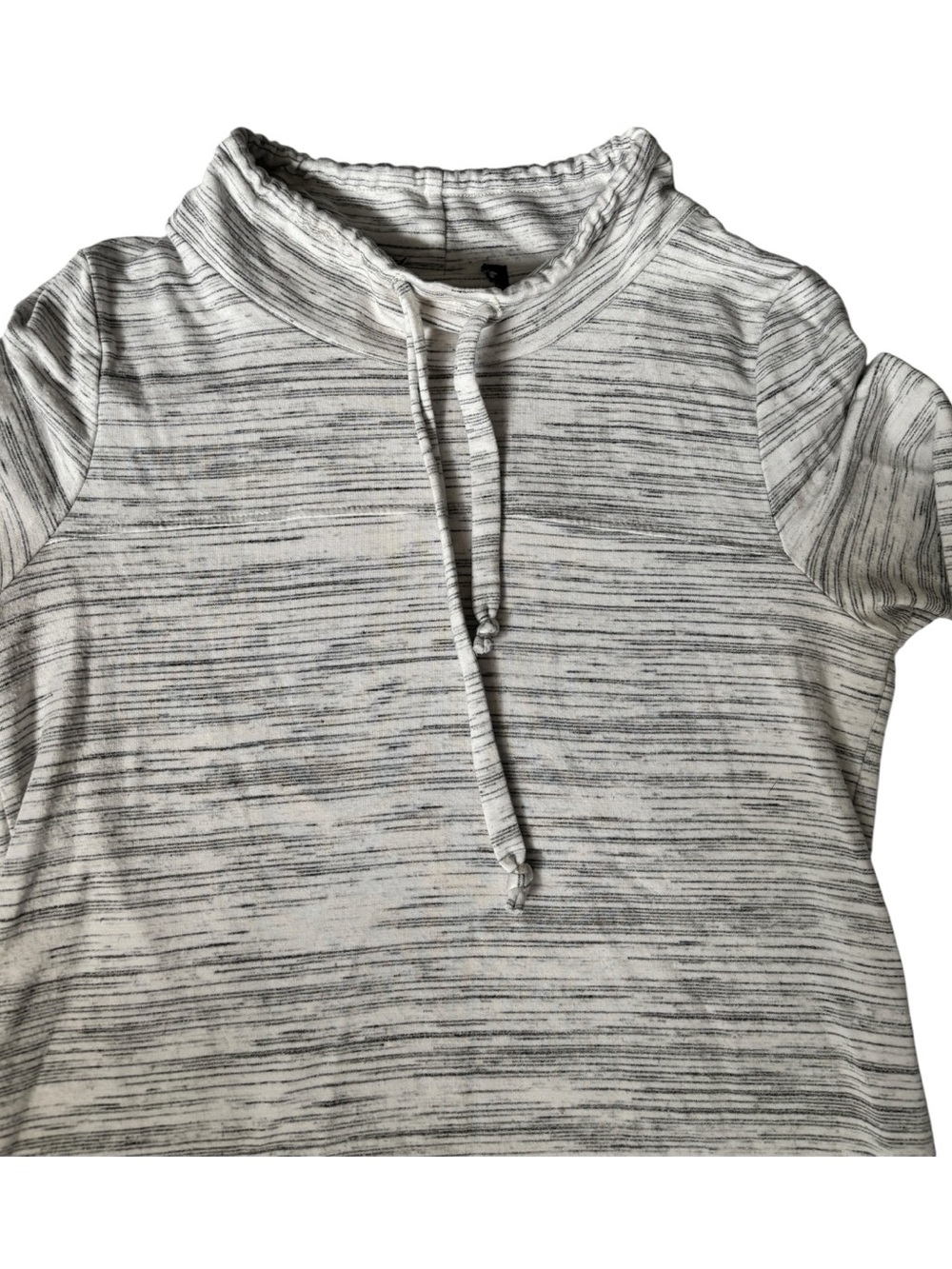 Ink Love & Peace Cowl Neck Top | Heather Gray | Size S